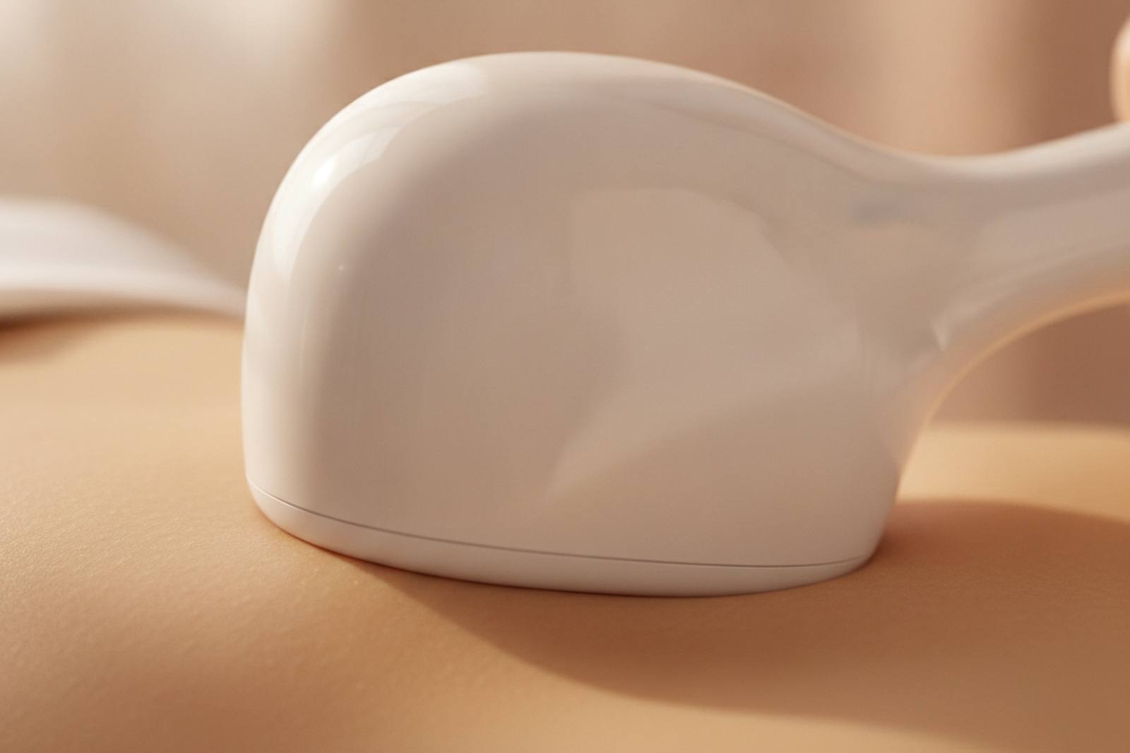 A body-contouring applicator against smooth skin